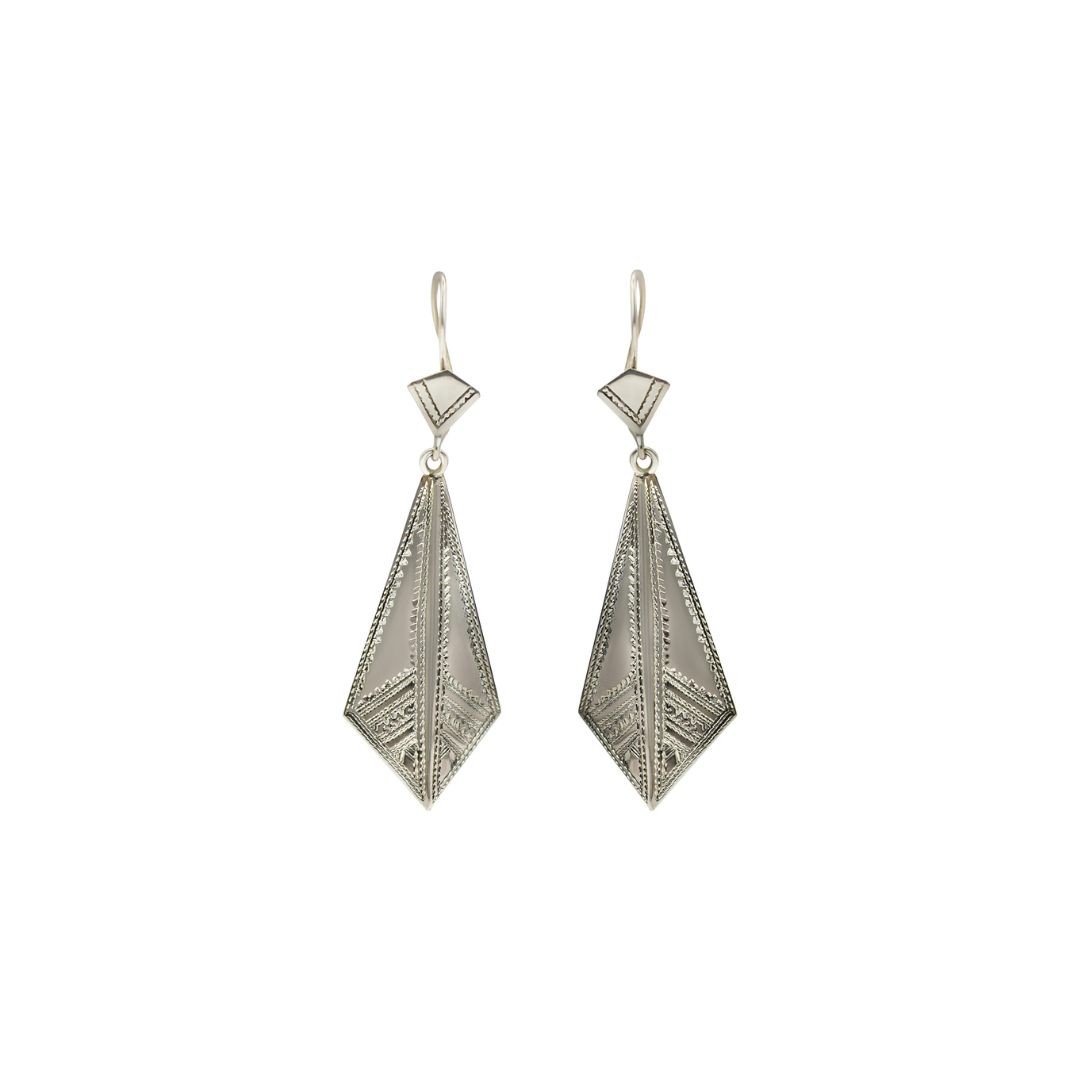 Convex Chevron Earrings