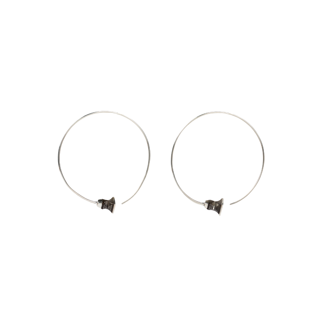 Distorted Square Hoop Earrings