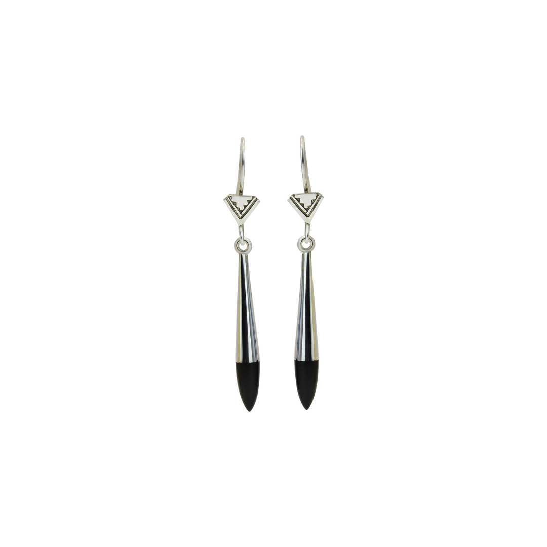 Pointed Ebony Earrings