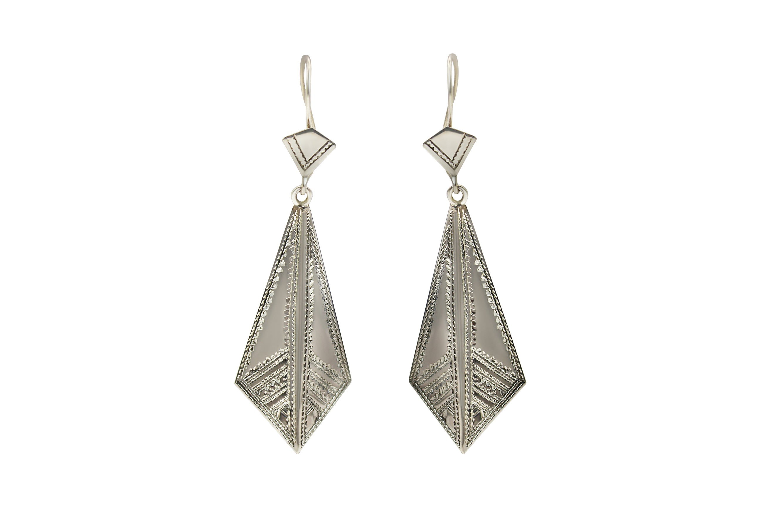 Convex Chevron Earrings