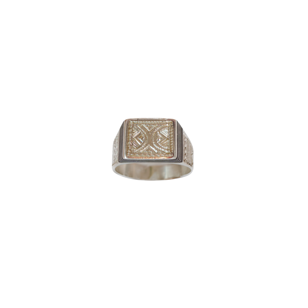 Rectangular Sterling Silver Ring