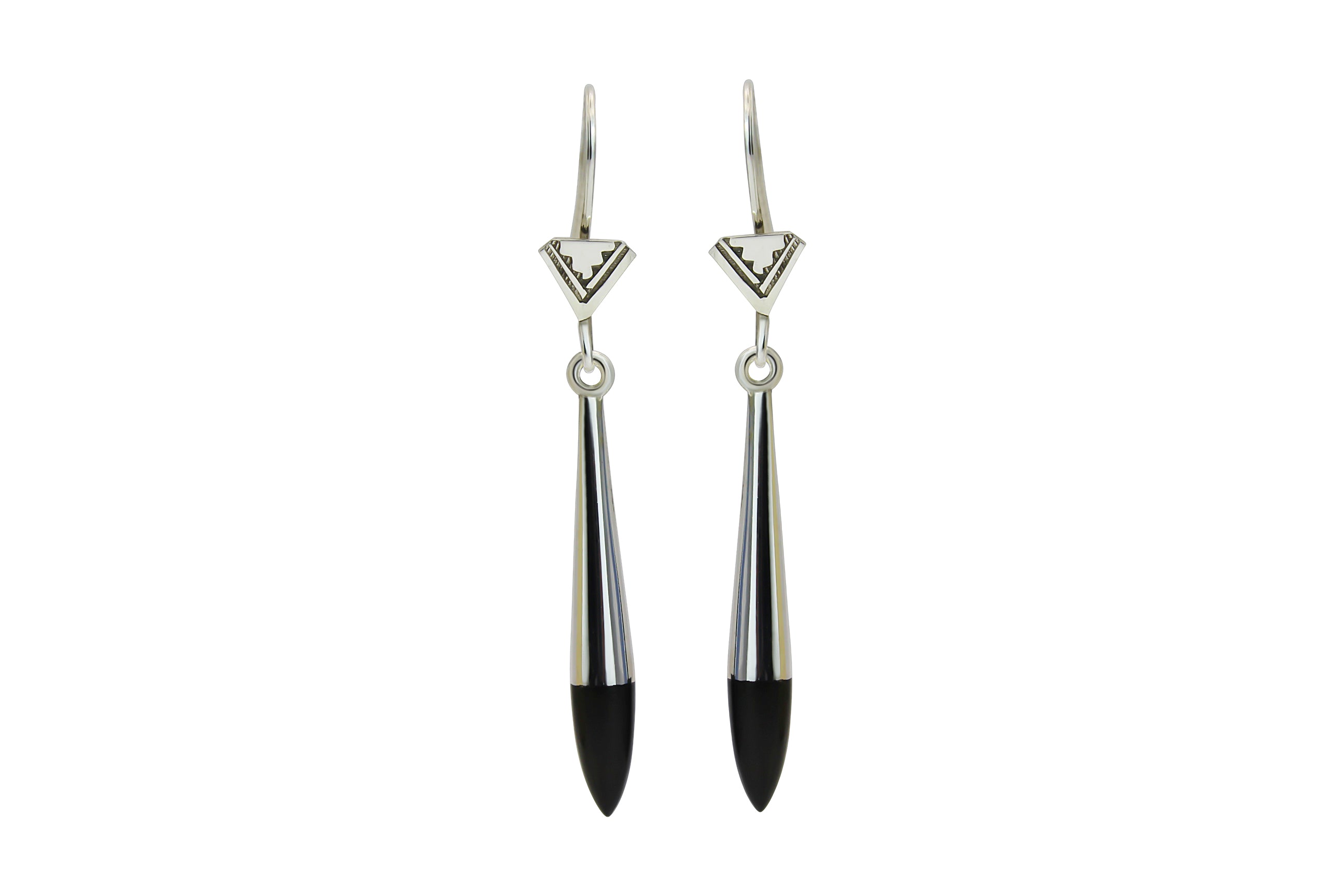 Pointed Ebony Earrings