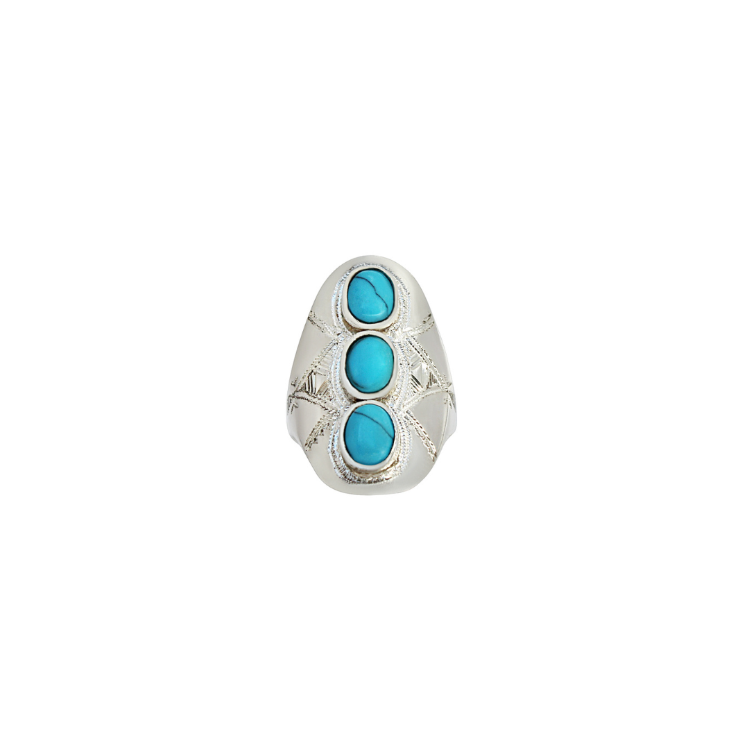 Oval Three Heads Ring